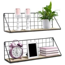 Floating Shelves Metal (Set Of 2)