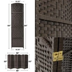 6 Panel Room Divider 32 6 Panel Room Divider -Sorbus Decor Shop 71TOKSainAL. SL1300