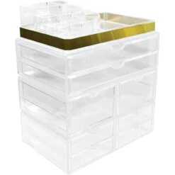 Makeup Organizer Case (8 Drawer 4Pc) -Sorbus Decor Shop 71r hBRLiTL. AC SL1300 Main3