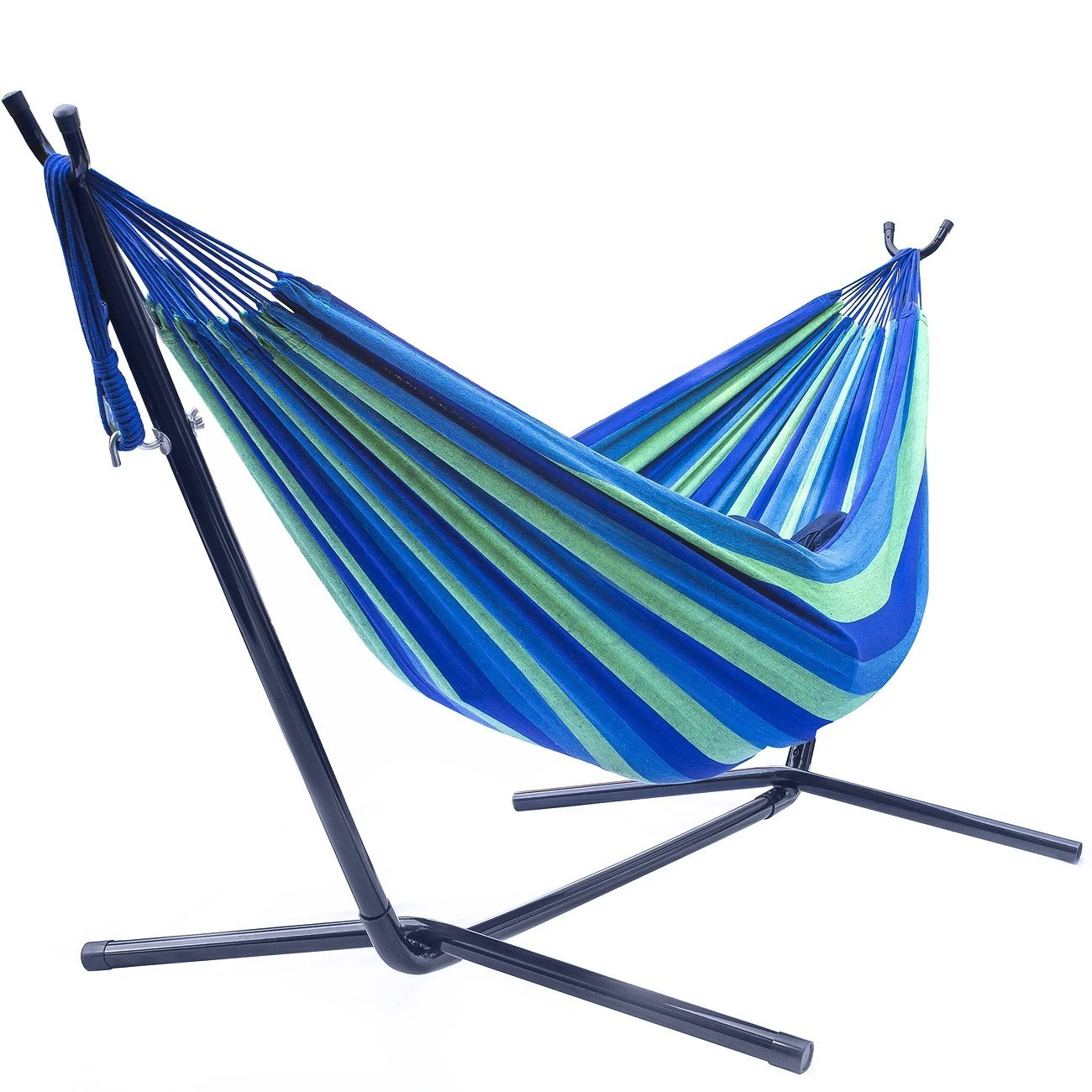 Double Hammock With Steel Stand 3 Double Hammock With Steel Stand