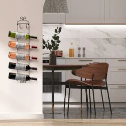 6 Bottle Wall Mounted Wine Rack -Sorbus Decor Shop 7 08f00369 1f41 4ff9 a3d4 dd478b6a0fa4