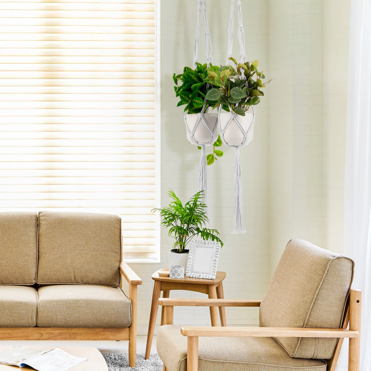 Macrame Plant Hanger 9 Macrame Plant Hanger - Image 7