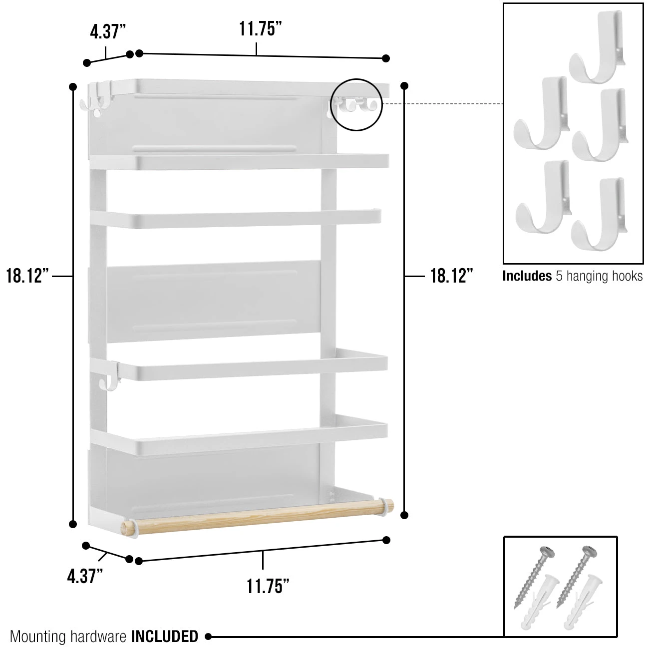 Magnetic Spice Rack Organizer (3 Tier) 10 Magnetic Spice Rack Organizer (3 Tier) - Image 8