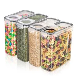 Tall Narrow Food Dispenser Containers (Set Of 4)