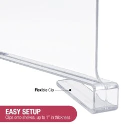 Clear Shelf Divider Set (Clip-On) 40 Clear Shelf Divider Set (Clip-On) -Sorbus Decor Shop 7 32233cbe fd8f 4e9c 9e7c c8035669fa65
