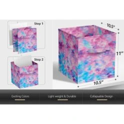 11" Cube Storage Bin (Single Pack Tie-Dye) -Sorbus Decor Shop 7 381ed6da 4c14 47c9 9cc6 85fcbca01dc9