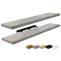 Extra Long Floating Shelves (Set Of 2) -Sorbus Decor Shop 7 414e3582 f975 4b3c ae3a 6cfbe9ac8437