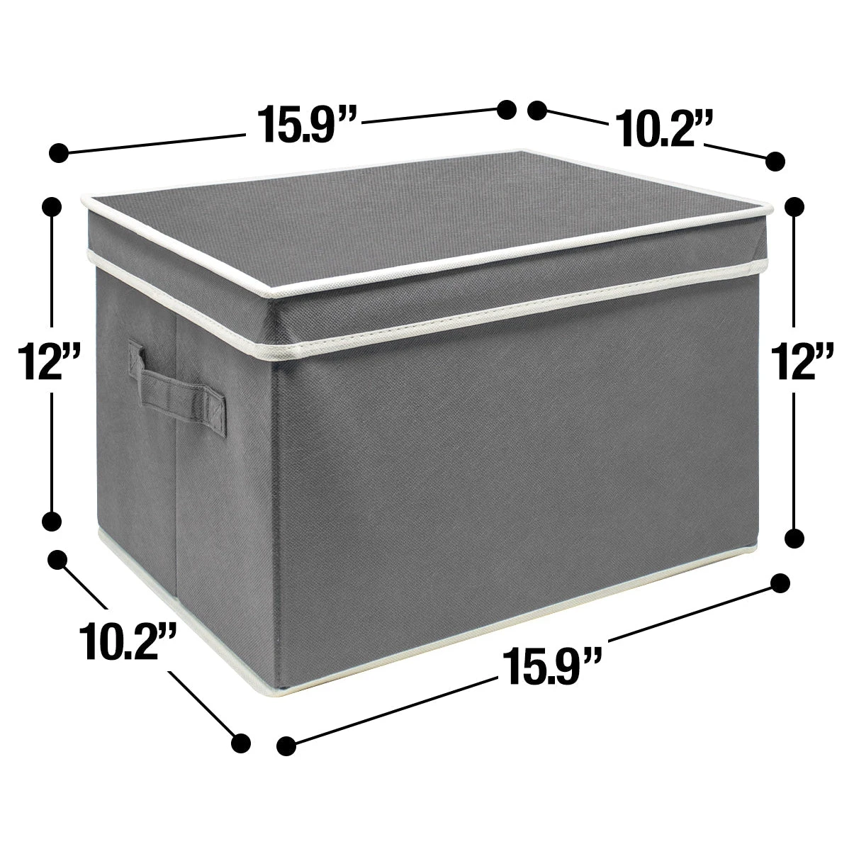 Storage Box Bins With Lid (Set Of 3) 20 Storage Box Bins With Lid (Set Of 3) - Image 18
