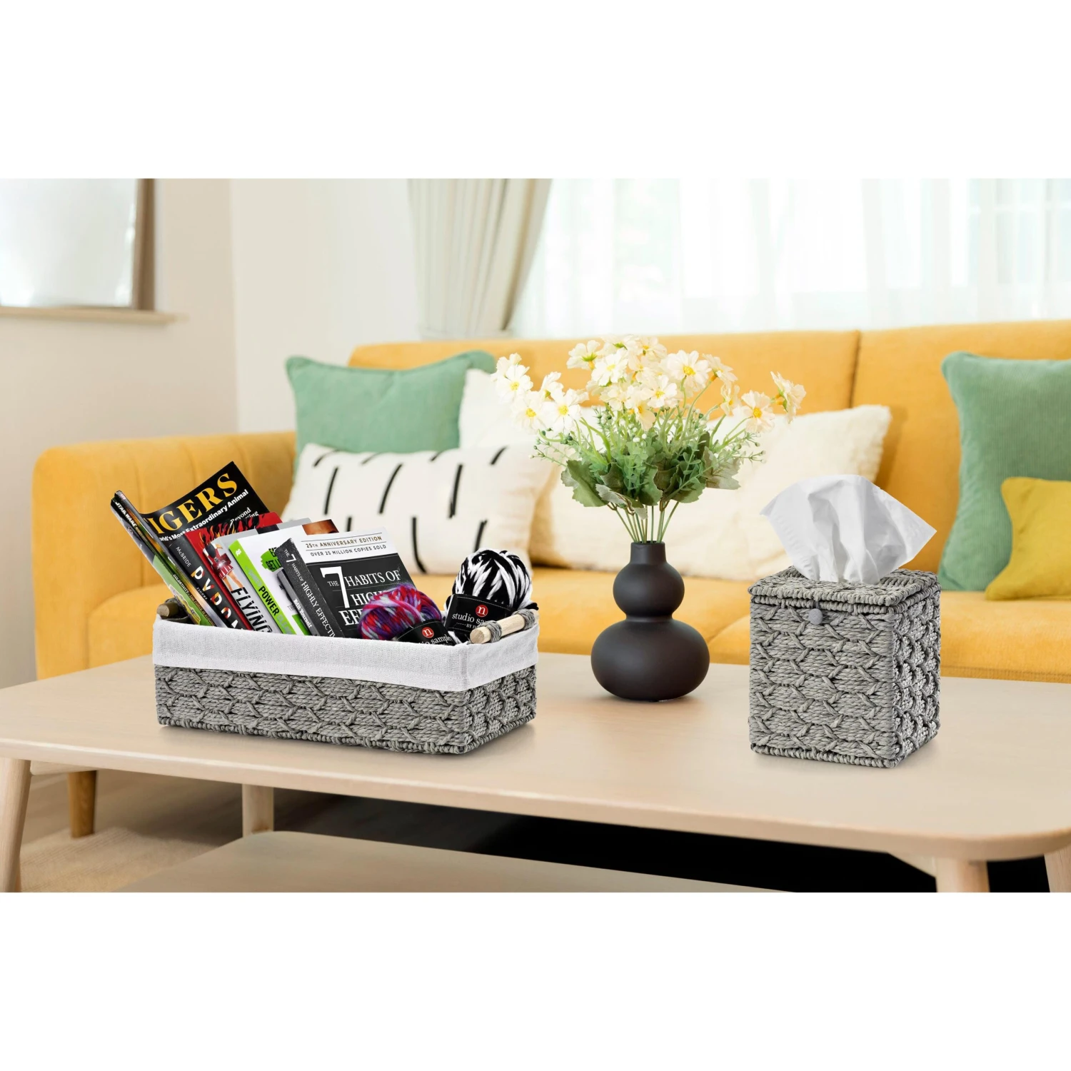 Woven Boho Decor Baskets (3 Pc) 11 Woven Boho Decor Baskets (3 Pc) - Image 9