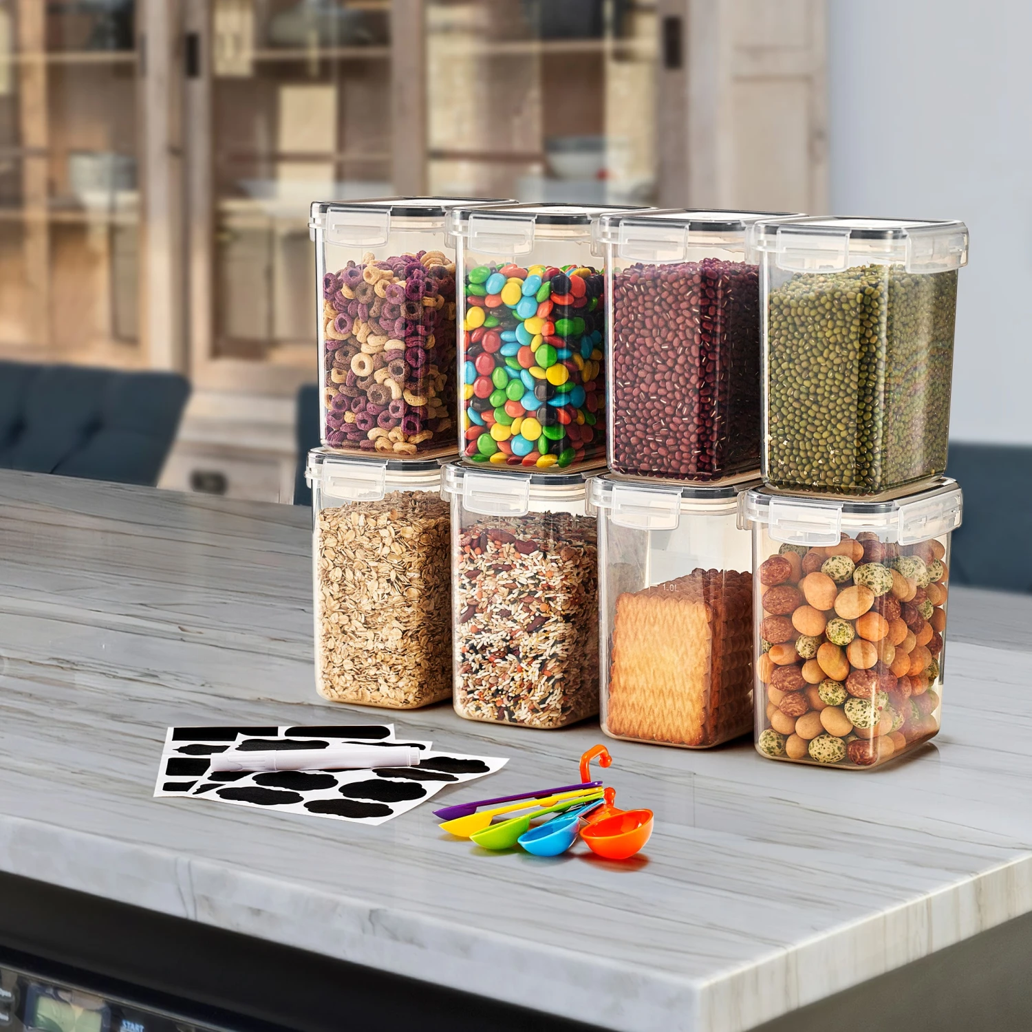 Medium Airtight Food Storage Containers (8 Pack) 10 Medium Airtight Food Storage Containers (8 Pack) - Image 8