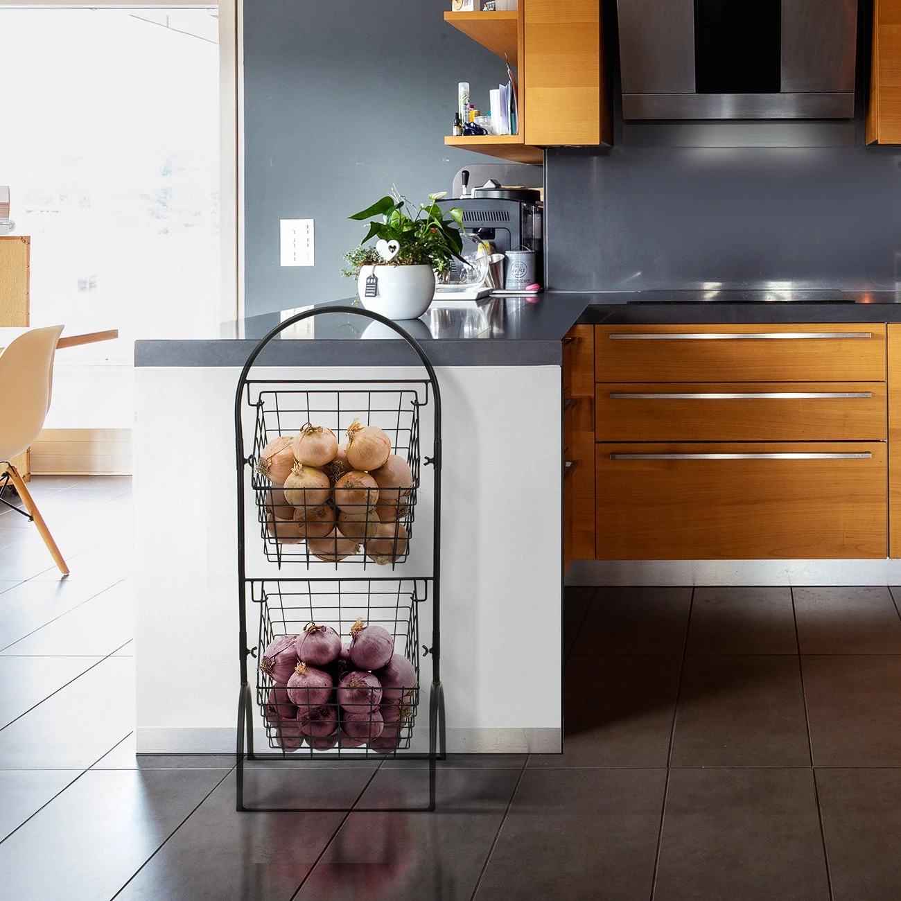 Adjustable Market Basket Stand (2 Tier) 10 Adjustable Market Basket Stand (2 Tier) - Image 8