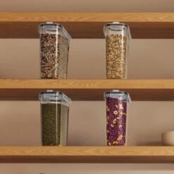 Narrow Airtight Food Storage Dispensers (4 Pack) 15 Narrow Airtight Food Storage Dispensers (4 Pack) -Sorbus Decor Shop 7 65d91e2f 9aa3 4d16 ad39 becced3b108d