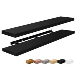 55-Inch Extra Long Floating Shelves (Set Of 2)