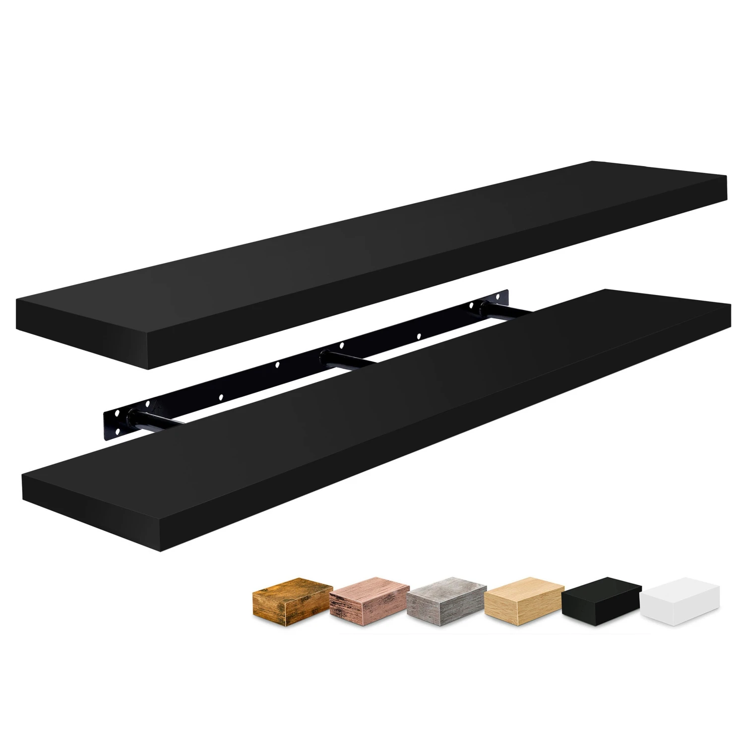 55-Inch Extra Long Floating Shelves (Set Of 2) 3 55-Inch Extra Long Floating Shelves (Set Of 2)