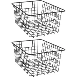 Farmhouse Wire Storage Bins (2 Pack) 39 Farmhouse Wire Storage Bins (2 Pack) -Sorbus Decor Shop 7 6b0a22a5 62b9 4ae6 b17f ec356e8a6b74