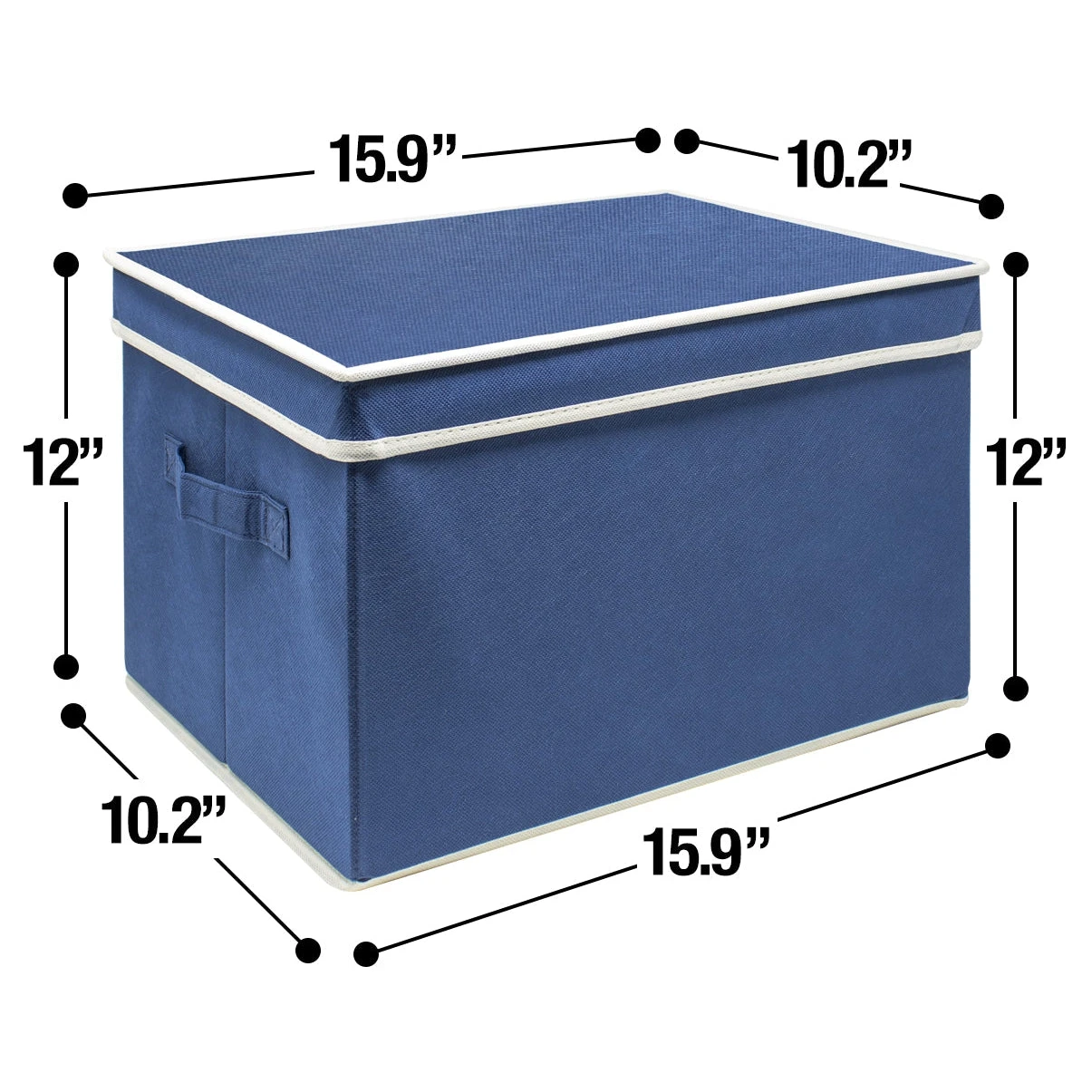 Storage Box Bins With Lid (Set Of 3) 8 Storage Box Bins With Lid (Set Of 3) - Image 6