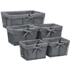 Wire Basket Bins (5 Pc) 17 Wire Basket Bins (5 Pc) -Sorbus Decor Shop 7 72bd905b 0557 4d19 a0cf 6d4dd8fc00ea