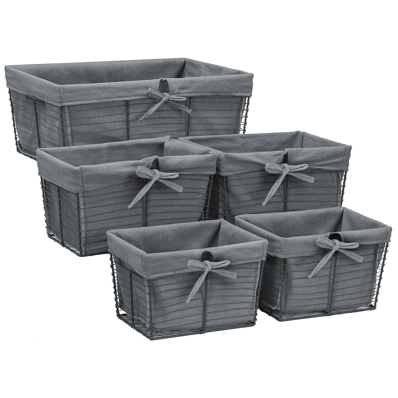 Wire Basket Bins (5 Pc) 10 Wire Basket Bins (5 Pc) - Image 8