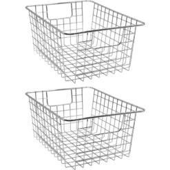 Farmhouse Wire Storage Bins (2 Pack) 31 Farmhouse Wire Storage Bins (2 Pack) -Sorbus Decor Shop 7 825c2aa0 b6c9 48ff a652 e3547c14c874