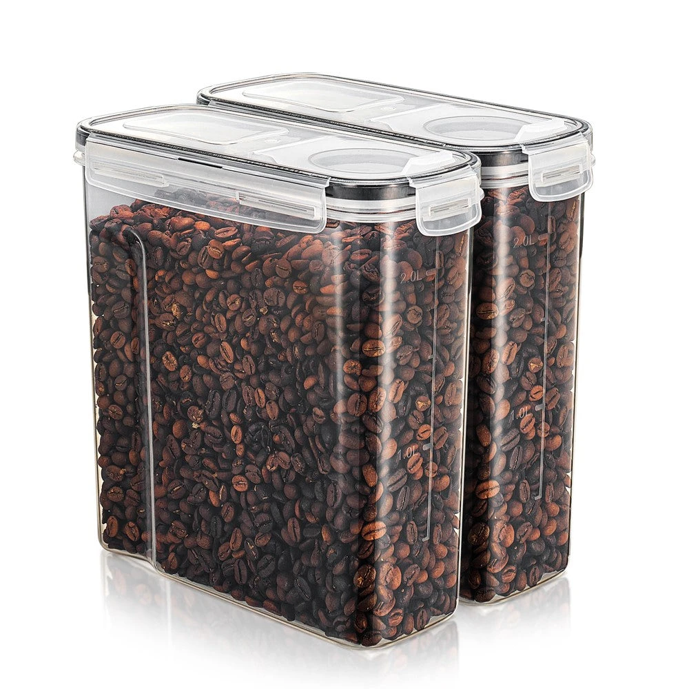 Narrow Coffee Bean Storage Containers Airtight With Lids (Set Of 2) 9 Narrow Coffee Bean Storage Containers Airtight With Lids (Set Of 2) - Image 7