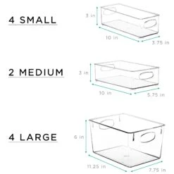 Plastic Container Bin Set (10 Pack) 17 Plastic Container Bin Set (10 Pack) -Sorbus Decor Shop 7 9277ff29 41e8 49eb b093 4c1e84dc83d9