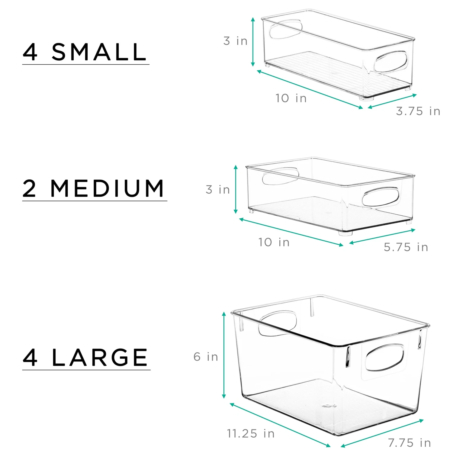 Plastic Container Bin Set (10 Pack) 10 Plastic Container Bin Set (10 Pack) - Image 8