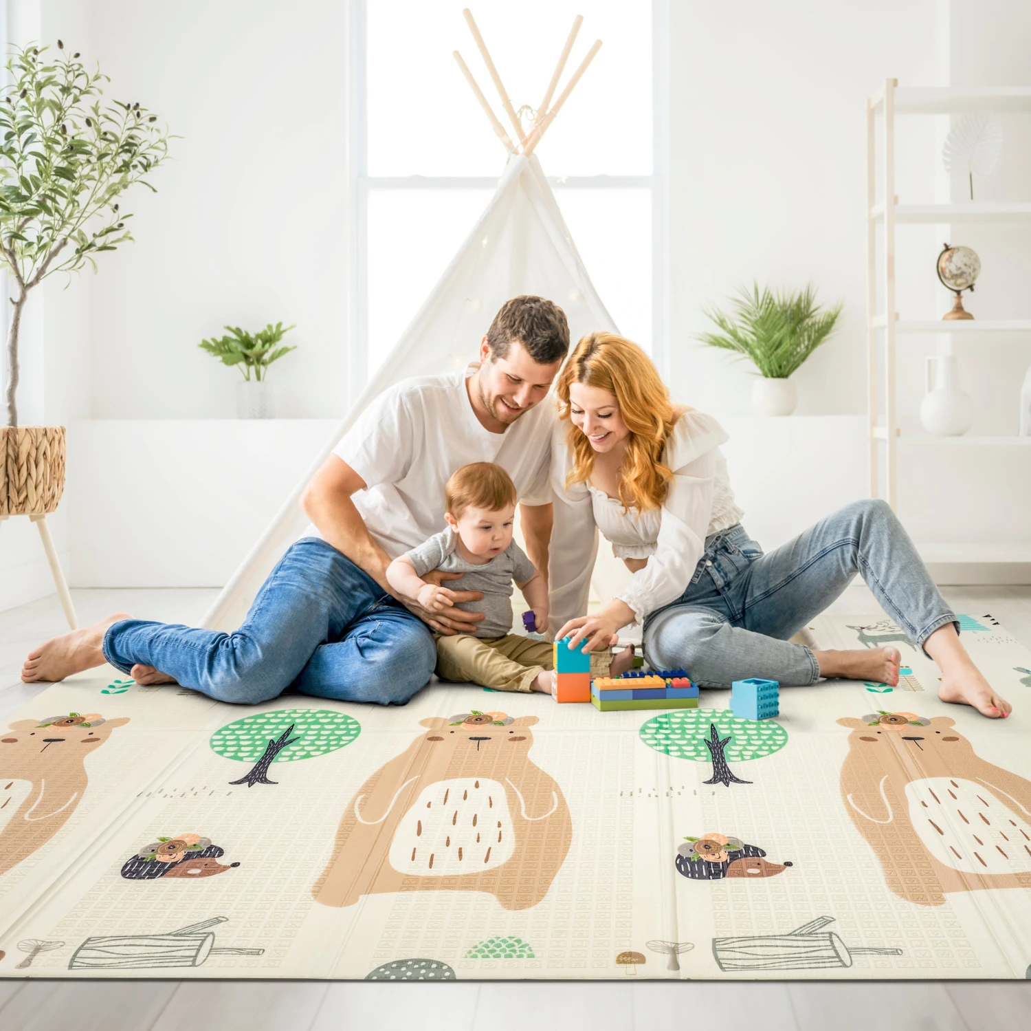 78" Forest Friends Kids Foam Mats 10 78" Forest Friends Kids Foam Mats - Image 8