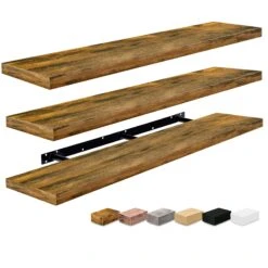 55-Inch Extra Long Floating Shelves (Set Of 3) -Sorbus Decor Shop 7 R