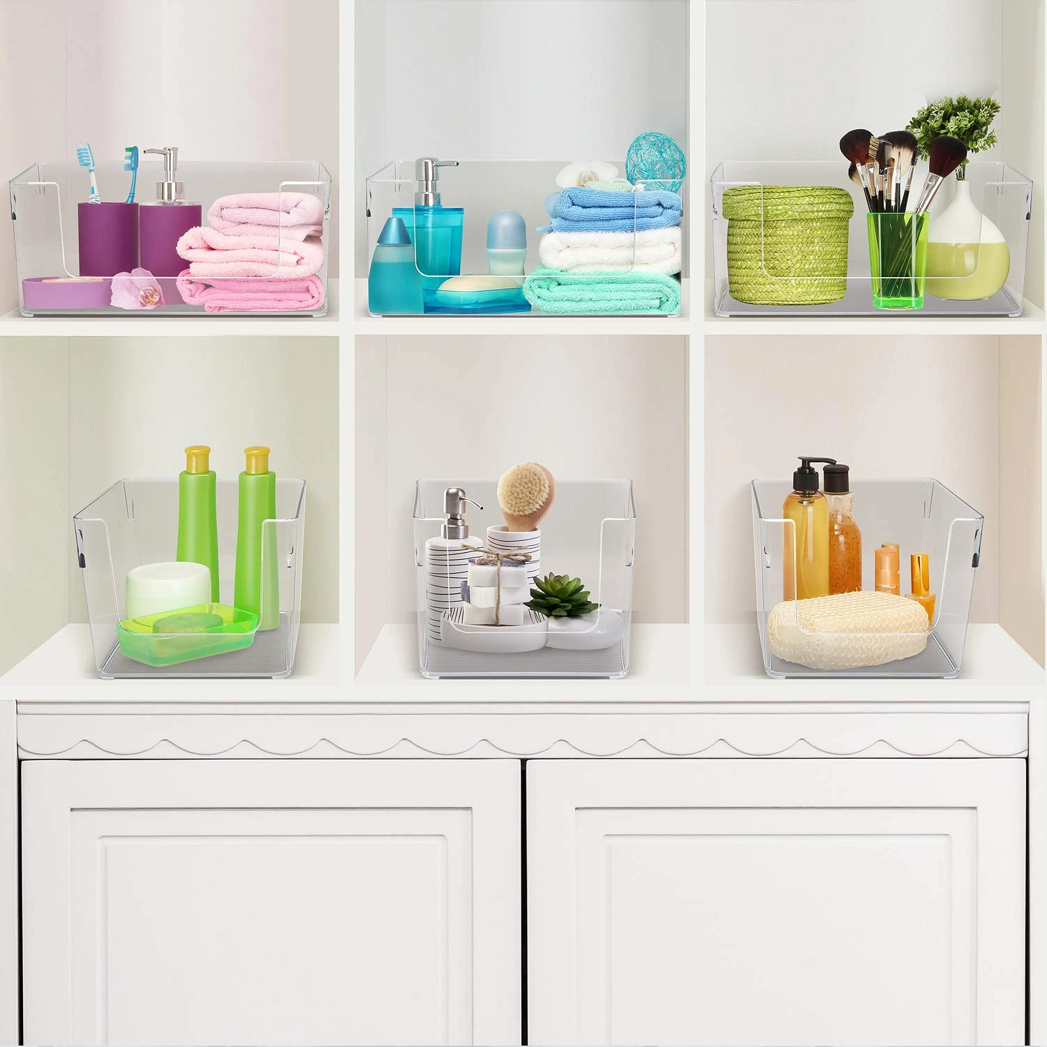 Clear Open Front Container Bin Set 11 Clear Open Front Container Bin Set - Image 9