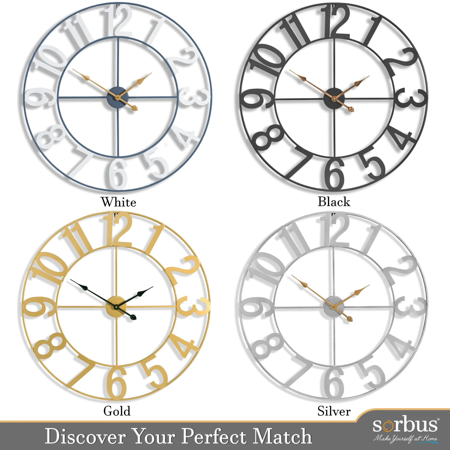 32" Wall Clock (Numeral) 9 32" Wall Clock (Numeral) - Image 7