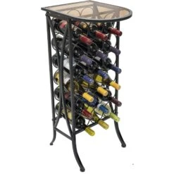 18 Bottle Wine Stand (Glass Top) -Sorbus Decor Shop 7 b20140c1 add4 4777 a5b3 d7f3e117904e