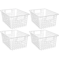 Metal Wire Storage Baskets (4 Pack) -Sorbus Decor Shop 7 d7dd3e20 9639 46d8 8a5d 61424d07e2b5