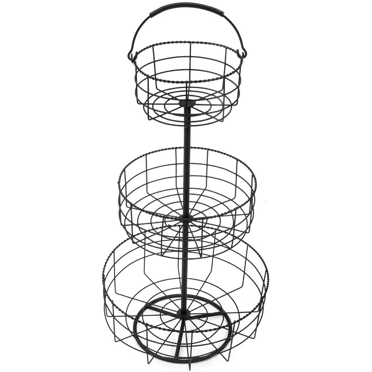 Basket Holder Stand (3 Tier) 12 Basket Holder Stand (3 Tier) - Image 10