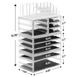 Makeup Organizer Case (9 Drawer 4Pc) -Sorbus Decor Shop 7 e40cdf90 c290 48ca b286 52b740efb9ab