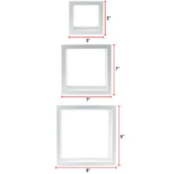 Square Floating Shelf (Set Of 3) -Sorbus Decor Shop 7 e5b2fcff d404 47a3 afc5 90c8ccb18e6d
