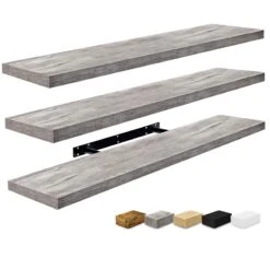 Large Floating Shelves (Set Of 3) -Sorbus Decor Shop 7 f081b277 4ae8 46d0 a4b0 82fced247cc0
