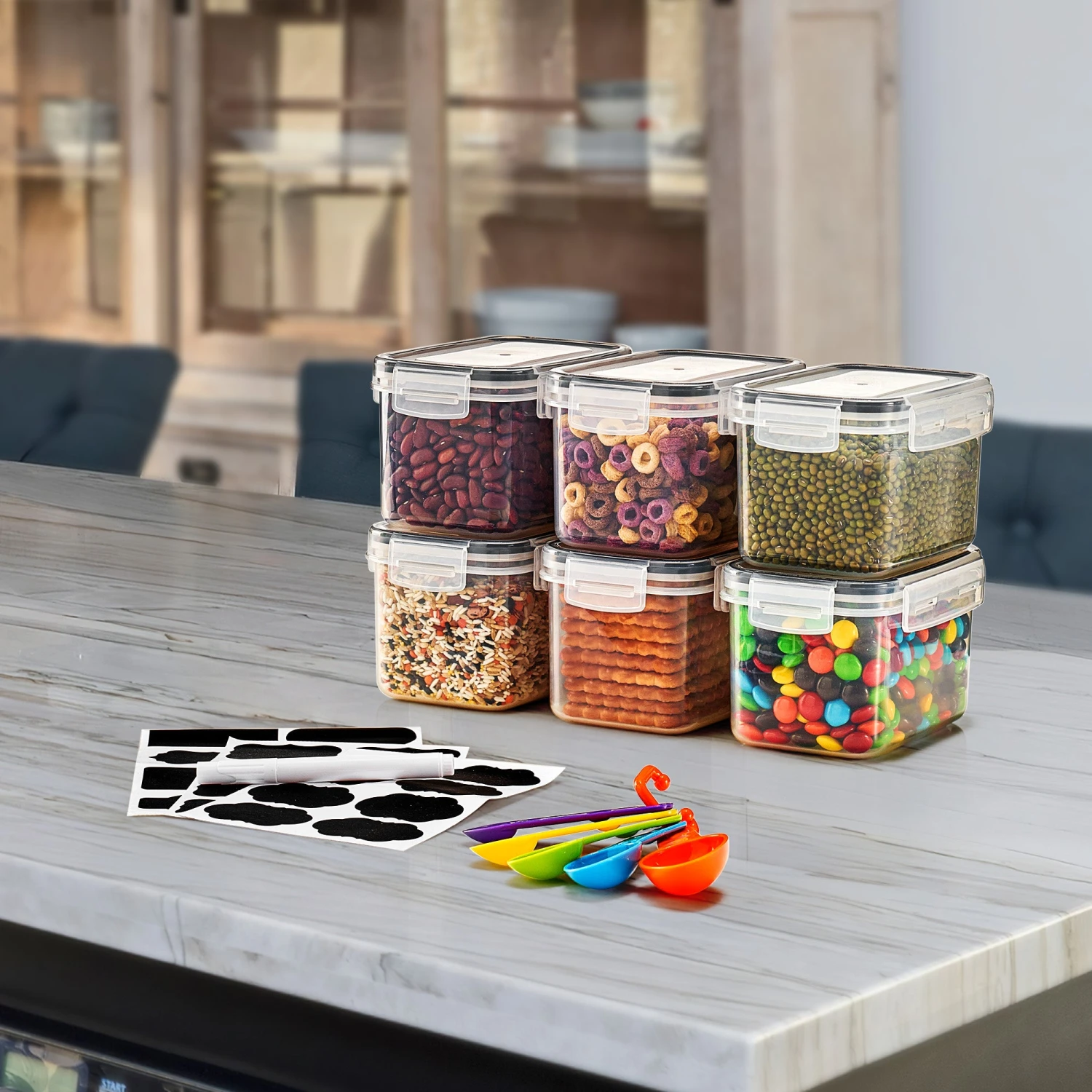 Medium Airtight Food Storage Containers (6 Pack) 11 Medium Airtight Food Storage Containers (6 Pack) - Image 9