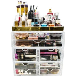 Makeup Organizer Case (8 Drawer 4Pc) -Sorbus Decor Shop 81btseJ0hzL. AC SL1300 Main5