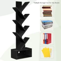 7 Tier Tree Bookshelf With Storage -Sorbus Decor Shop 8 01339677 4c6b 4f55 b88c fc6b0160c285