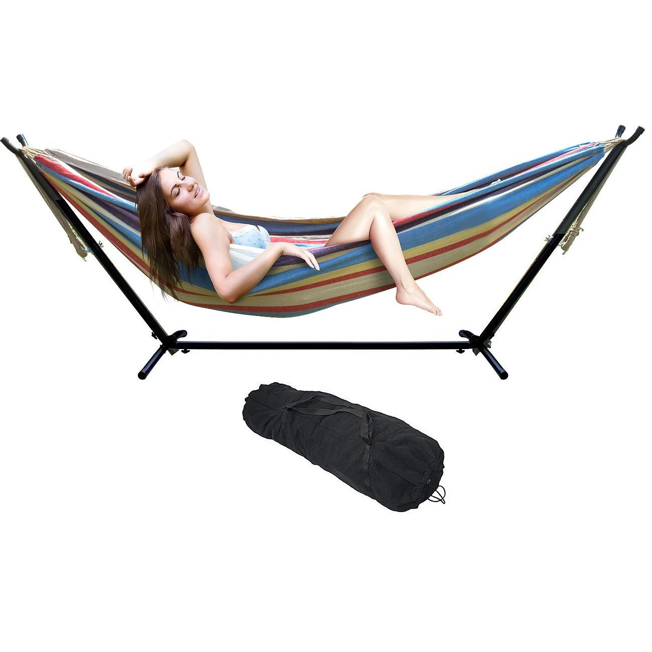 Double Hammock With Steel Stand 18 Double Hammock With Steel Stand - Image 16
