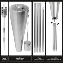 Matney Outdoor Torch Lights - Set Of 4 (Cylinder) 19 Matney Outdoor Torch Lights - Set Of 4 (Cylinder) -Sorbus Decor Shop 8 46155b1c 347b 4113 a5e2 ad83ef1e05e0