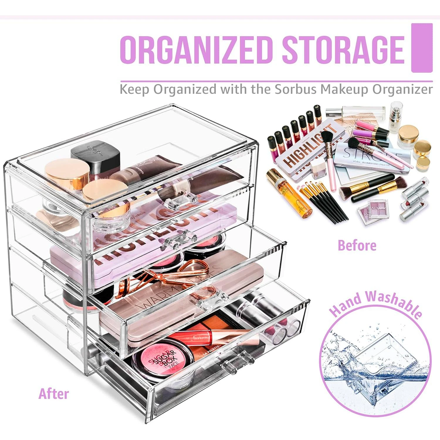 Makeup Organizer Case (4 Drawers) 12 Makeup Organizer Case (4 Drawers) - Image 10
