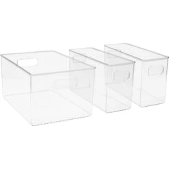 Plastic Container Bins (3 Pack) 22 Plastic Container Bins (3 Pack) -Sorbus Decor Shop 8 83bbfef9 dde4 4f0a 8fe9 7098ac1a6c90