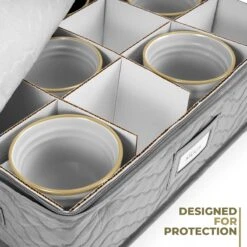 12 Mug Coffee Mug/Glass Quilted Box -Sorbus Decor Shop 8 8d2a1000 dc90 4f89 9736 6ac7f0eeb497