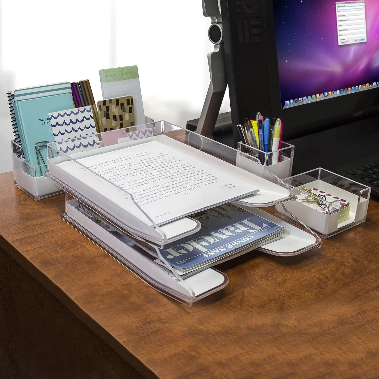 Acrylic Desk Paper Organizer 11 Acrylic Desk Paper Organizer - Image 9