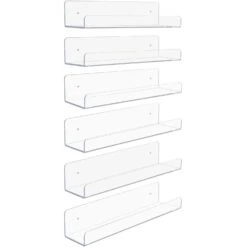 Acrylic Wall Display Shelf (6 Pc) -Sorbus Decor Shop 8 e756bef0 1a03 425a bfa1 f6e3c8413a37