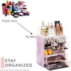 Makeup Organizer Set (7 Drawer Tie-Dye) 17 Makeup Organizer Set (7 Drawer Tie-Dye) -Sorbus Decor Shop 8 eef0b343 6ad4 4215 9ea3 5d85ee22e964