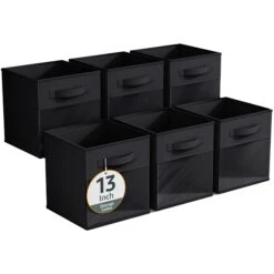 13" Large Storage Bin With Clear Window – 6-Pack 37 13" Large Storage Bin With Clear Window – 6-Pack -Sorbus Decor Shop 8 ff2a39f0 d144 4ed9 9361 92d24d29a5d2