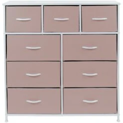 9 Drawer Wide Dresser 31 9 Drawer Wide Dresser -Sorbus Decor Shop 9DRW PNK 5