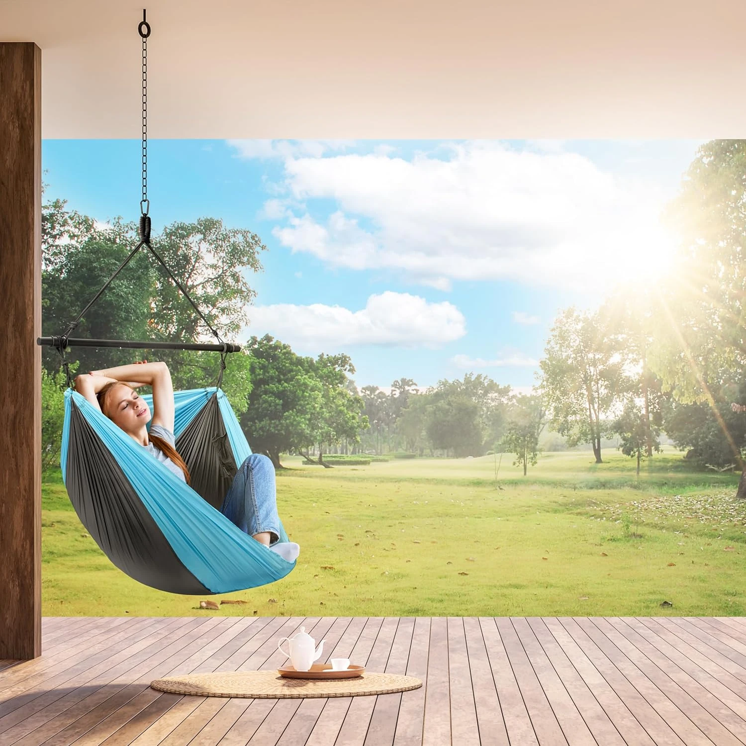 Hanging Hammock Chair (Tree Pod Sensory Swing) 13 Hanging Hammock Chair (Tree Pod Sensory Swing) - Image 11